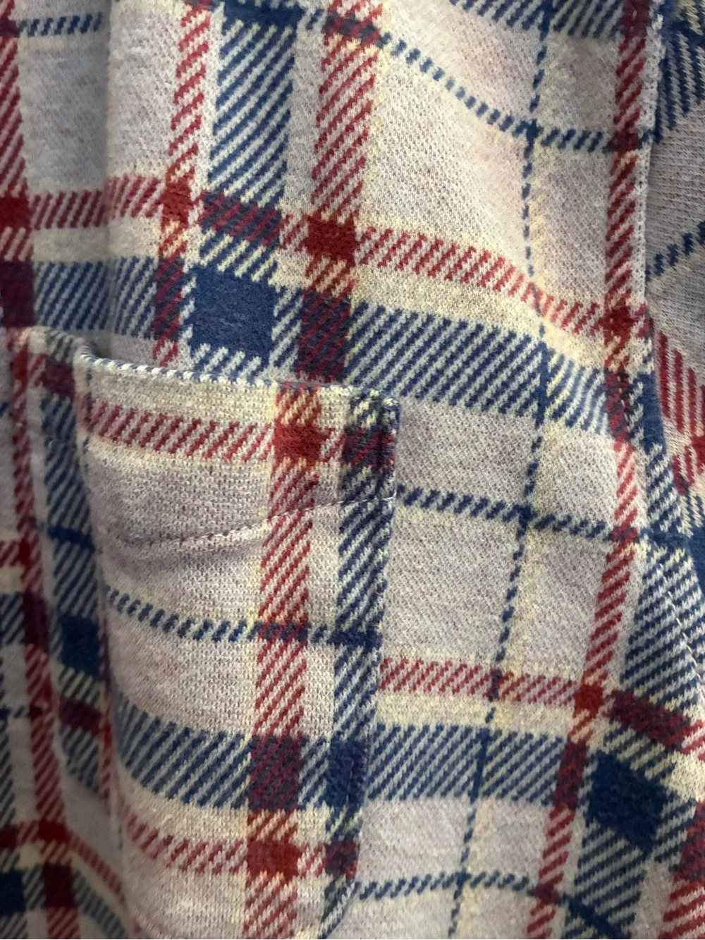 J. Crew Men’s Seaboard Double Knit Flannel Plaid Shirt Jacket in size Large